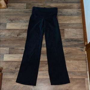 Skims Black marled foldover Yoga Pants size M